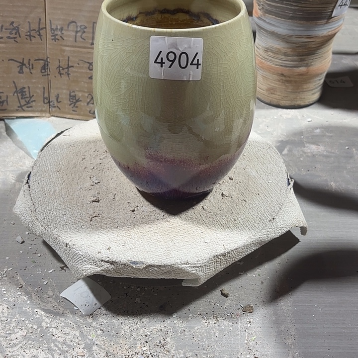 陶摆件高17，口10，瑕疵处理，4904，无孔