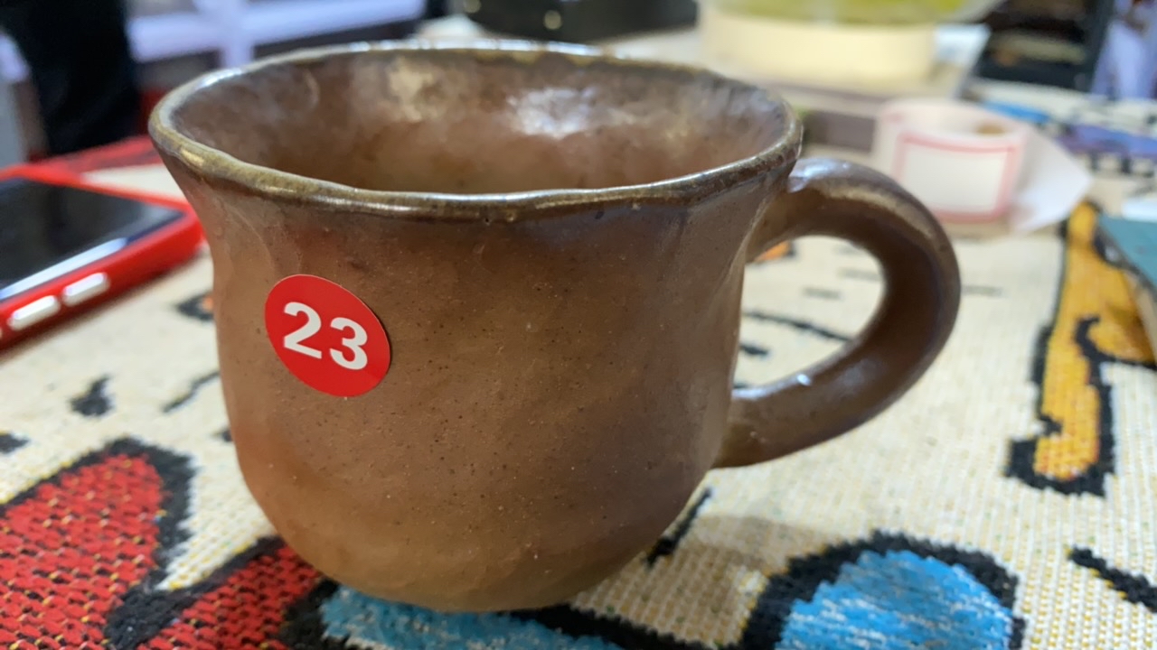 备前烧水上岳正咖啡杯
