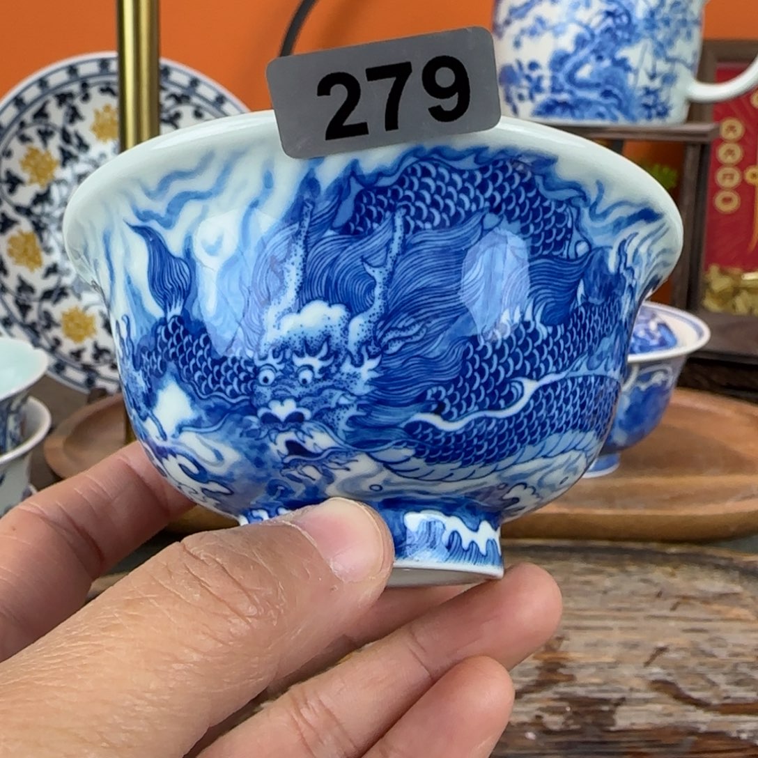 瓷片景德镇手绘青花茶器279