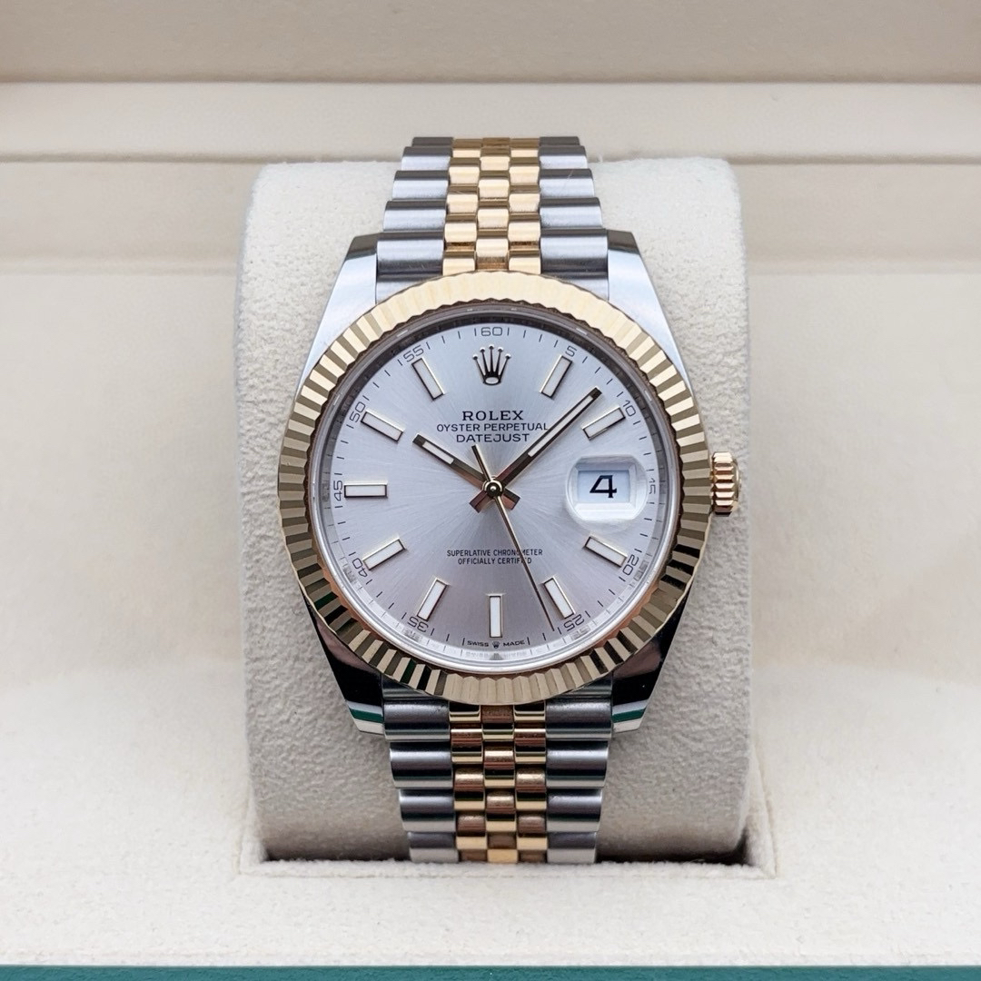 95新 Rolex/劳力士 23年全套/126333间金日志男士机械腕表/41表径