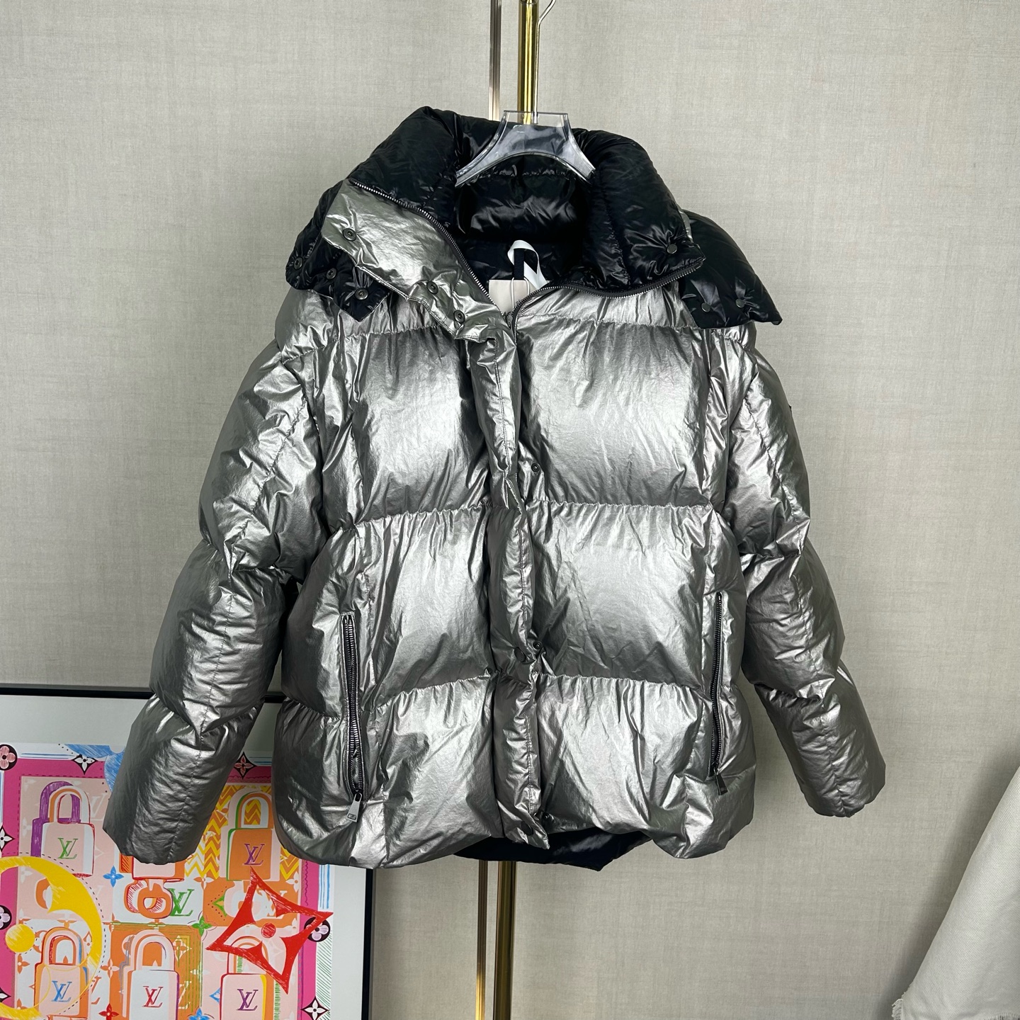 99新 MONCLER TW0122/99新/ Parana系列网格短款保暖短款羽绒服