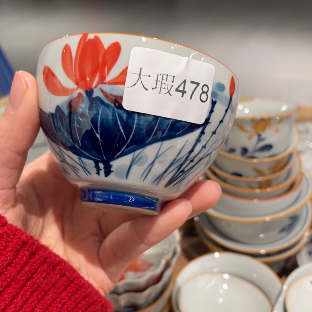 有瑕釉下彩纯手绘