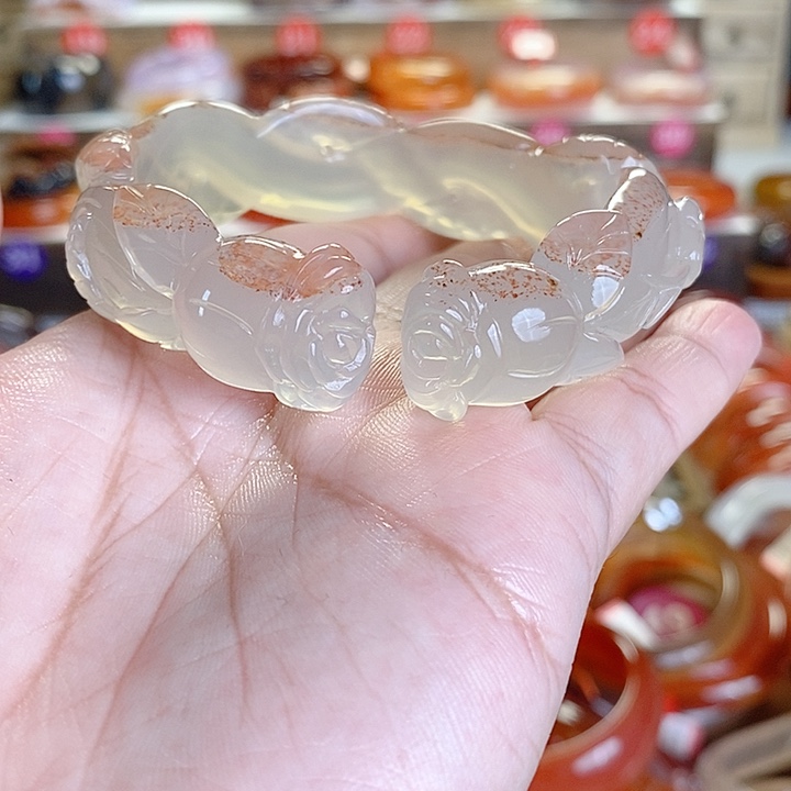 玛瑙/玉髓手镯未镶嵌_*眸