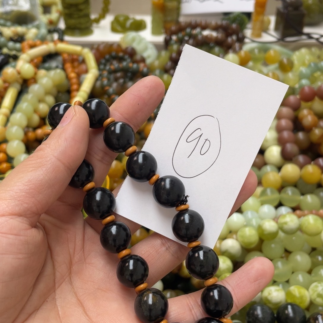 蛇纹石玉手链未镶嵌