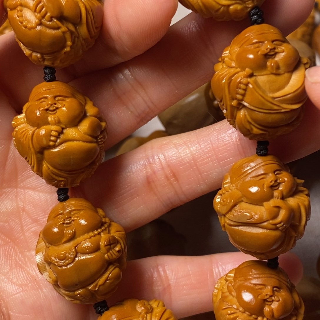 橄榄核手串/手链@***风瑞兽财神