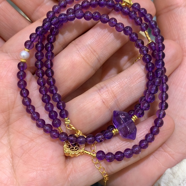 水晶颈饰未镶嵌天然