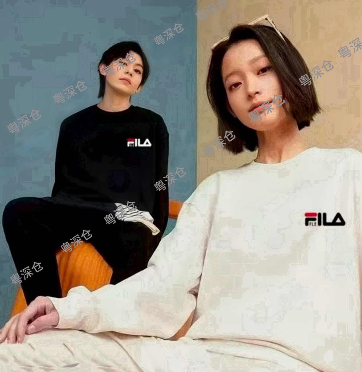 F【F-圆领卫衣】重磅时尚运动男女款圆领卫衣长袖亲子款顶版