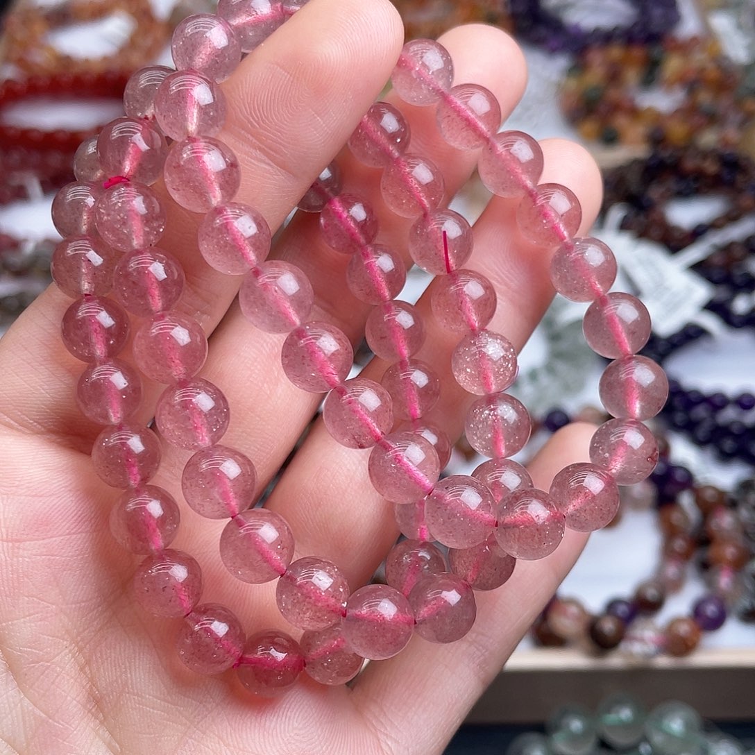 未镶嵌水晶手串天然