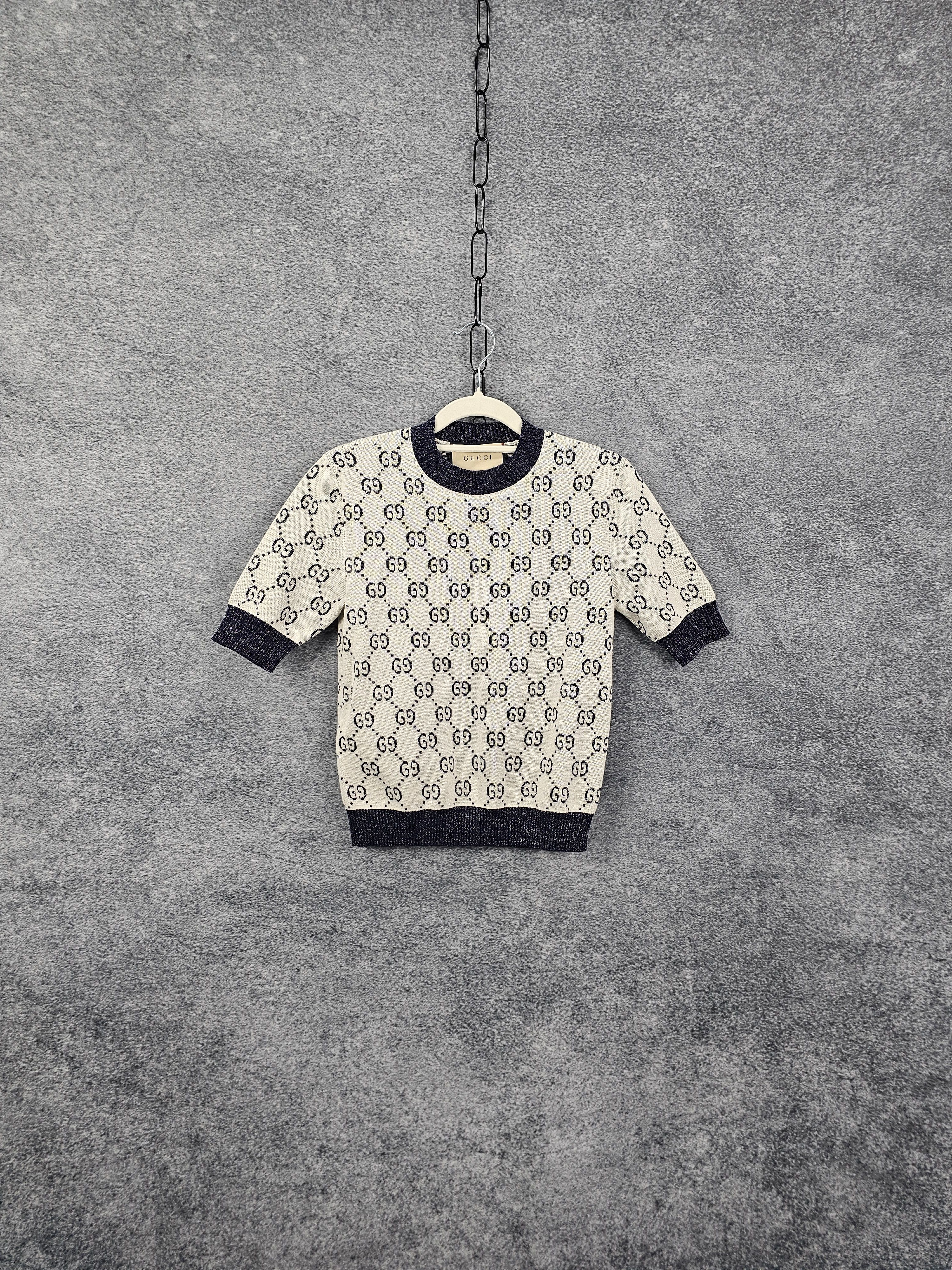 99新 GUCCI/古驰 BD001/GUCCI/古驰/满印针织衫/尺码XS