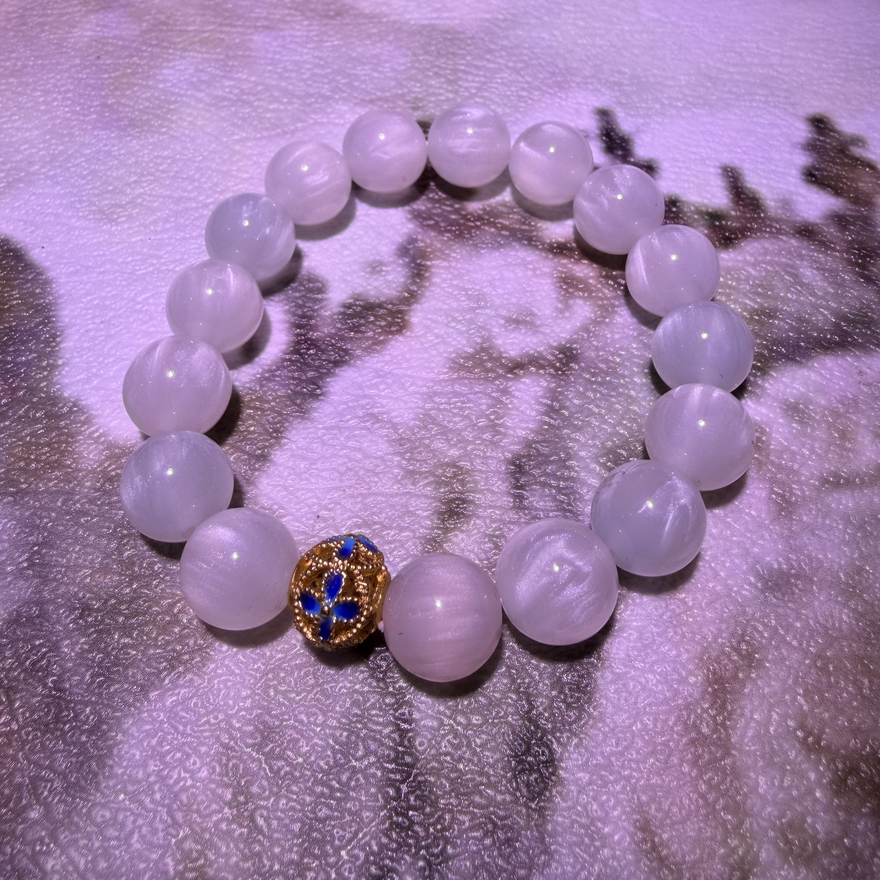树脂手链 七彩变海    单圈