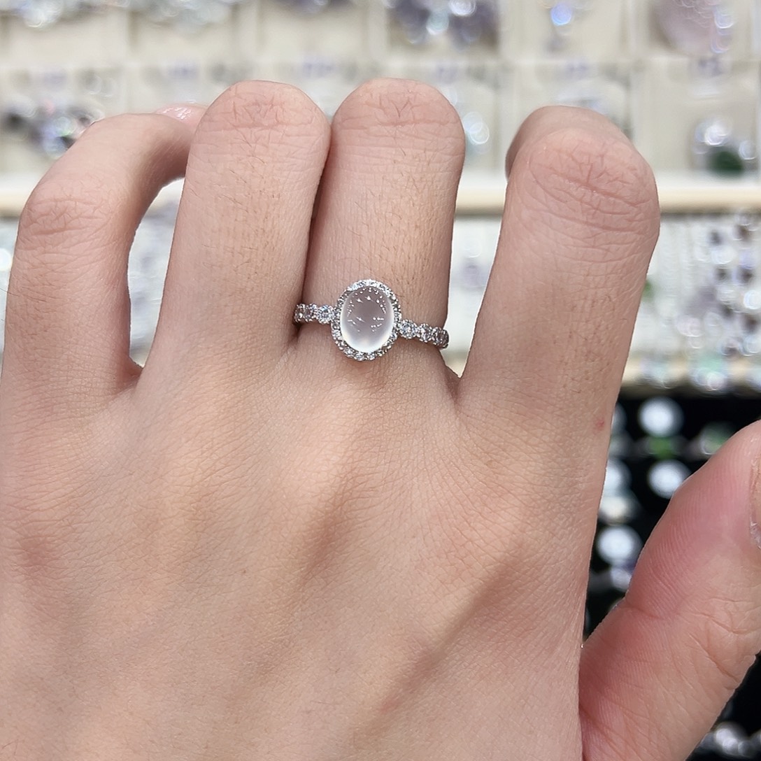 暖***杨岫玉银S925镶嵌戒指