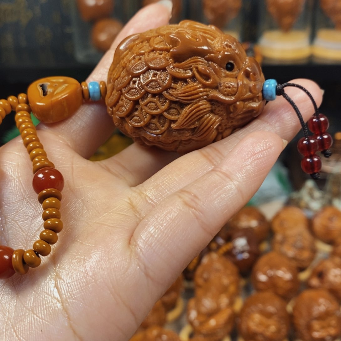 橄榄核吊坠顺**亿大龙龟单颗001