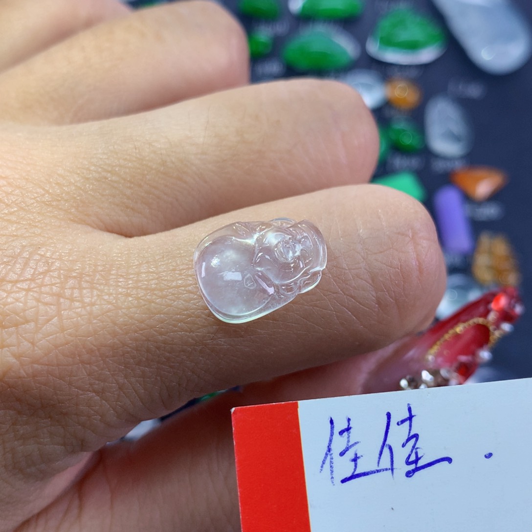 翡翠颈饰未镶嵌纯天然缅甸翡翠A货