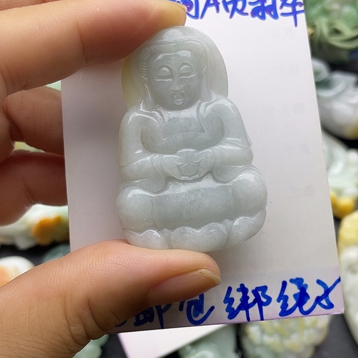颈饰未镶嵌翡翠天然翡翠