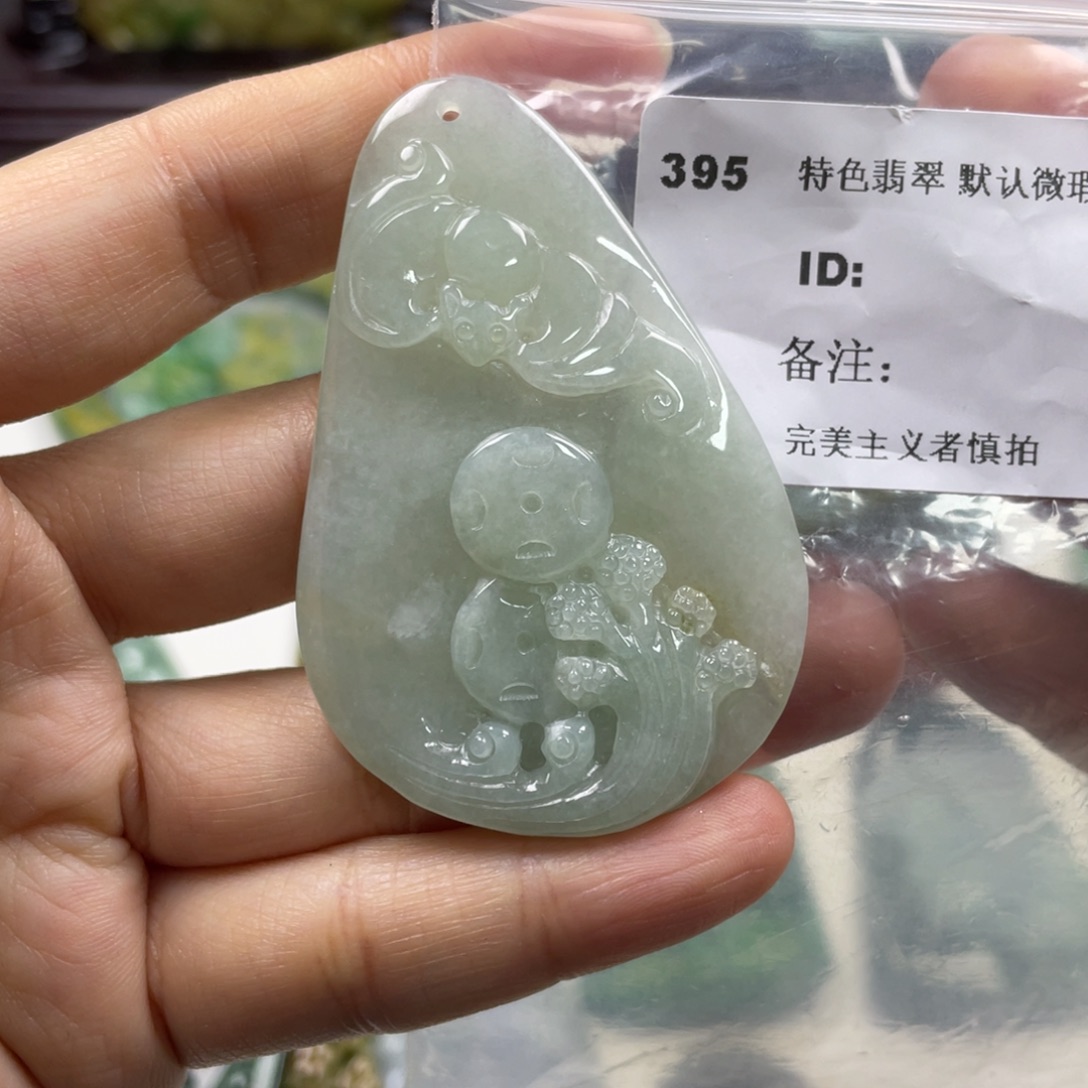 翡翠未镶嵌颈饰牌子