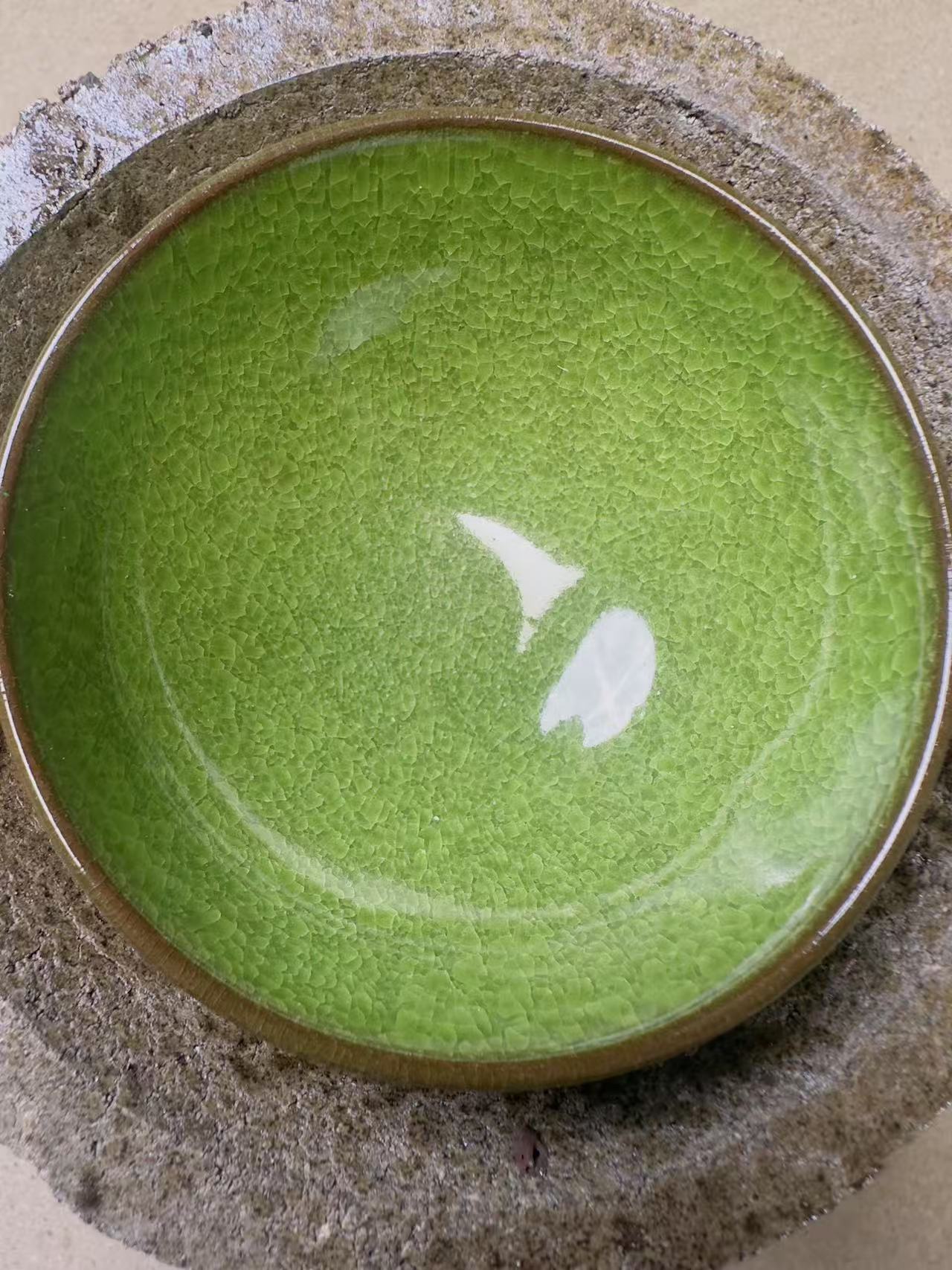 高端茶器 帝王绿冰裂盏