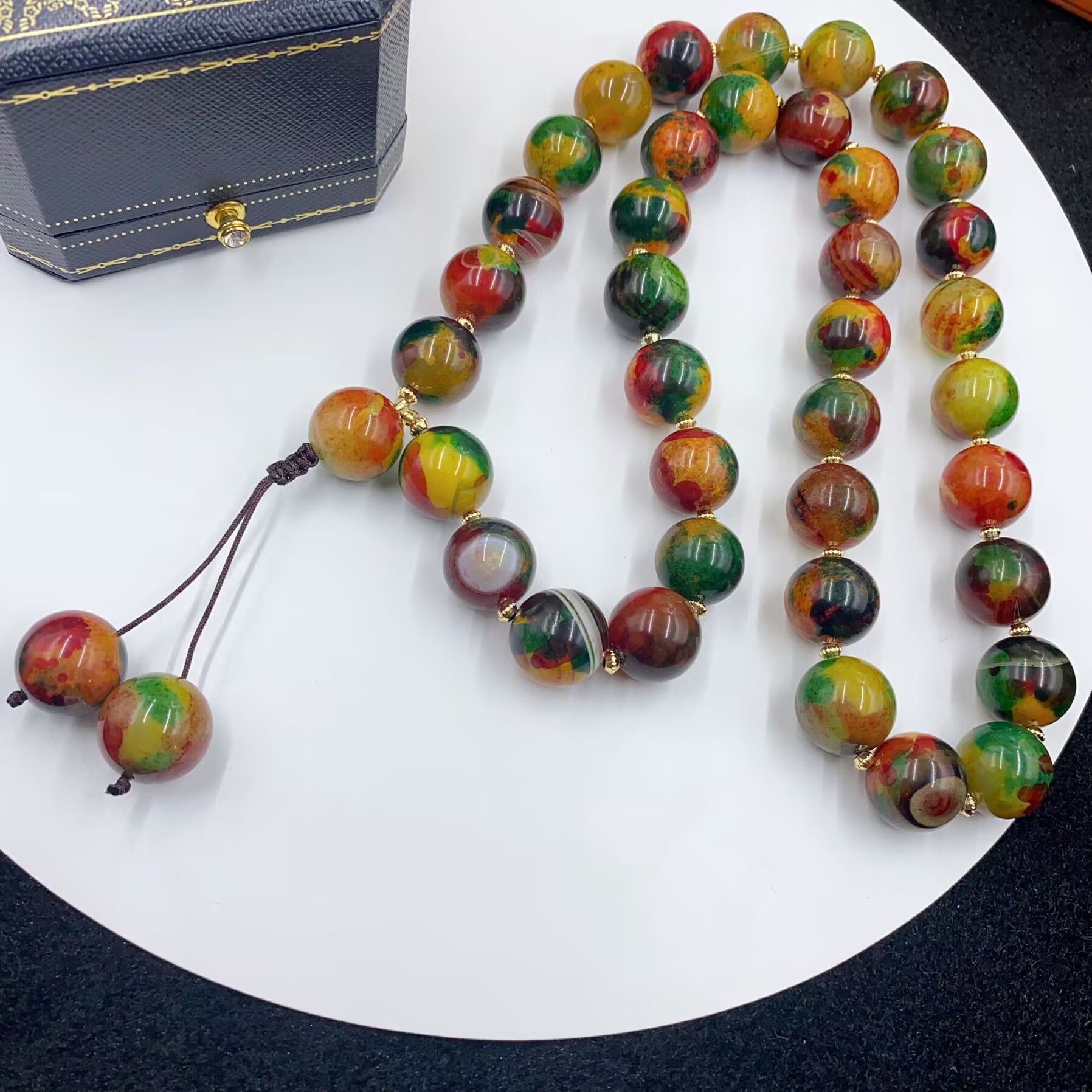 4126   多色圆珠珠项链百搭时尚多样性发货