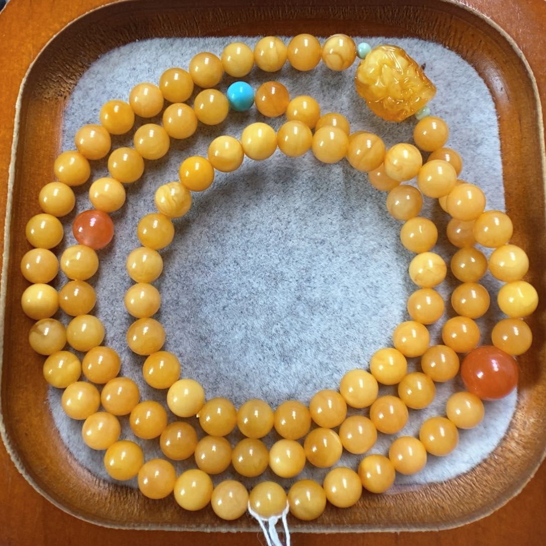 蜜蜡手串未镶嵌蜜蜡手串