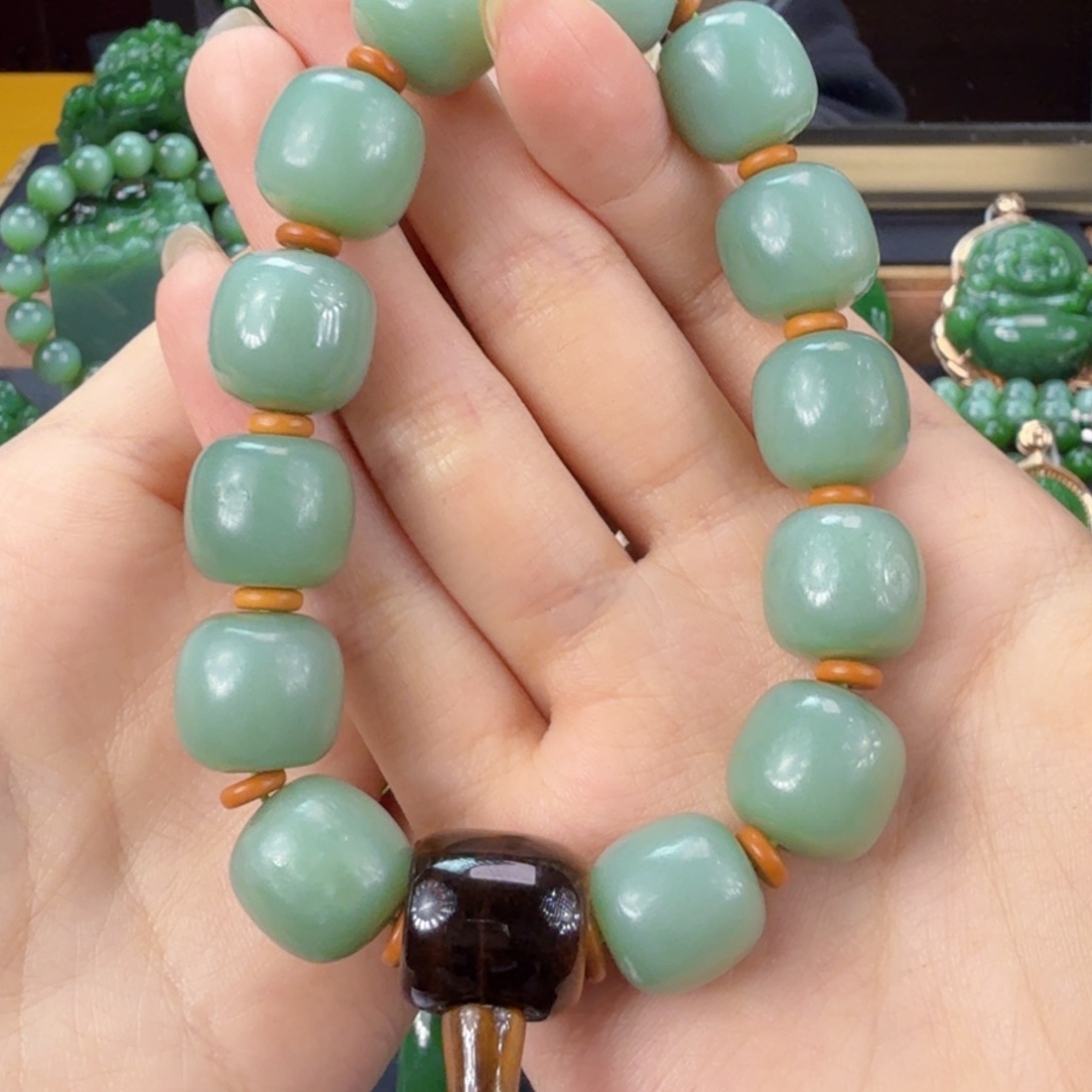 和田玉（碧玉）手串未镶嵌