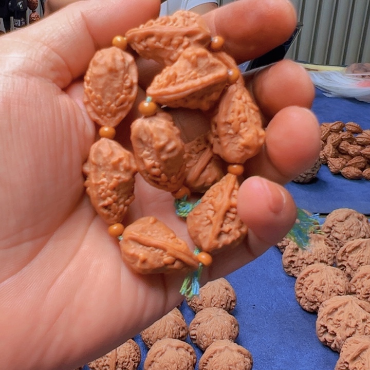 把件文玩核桃麒*麒麟手串