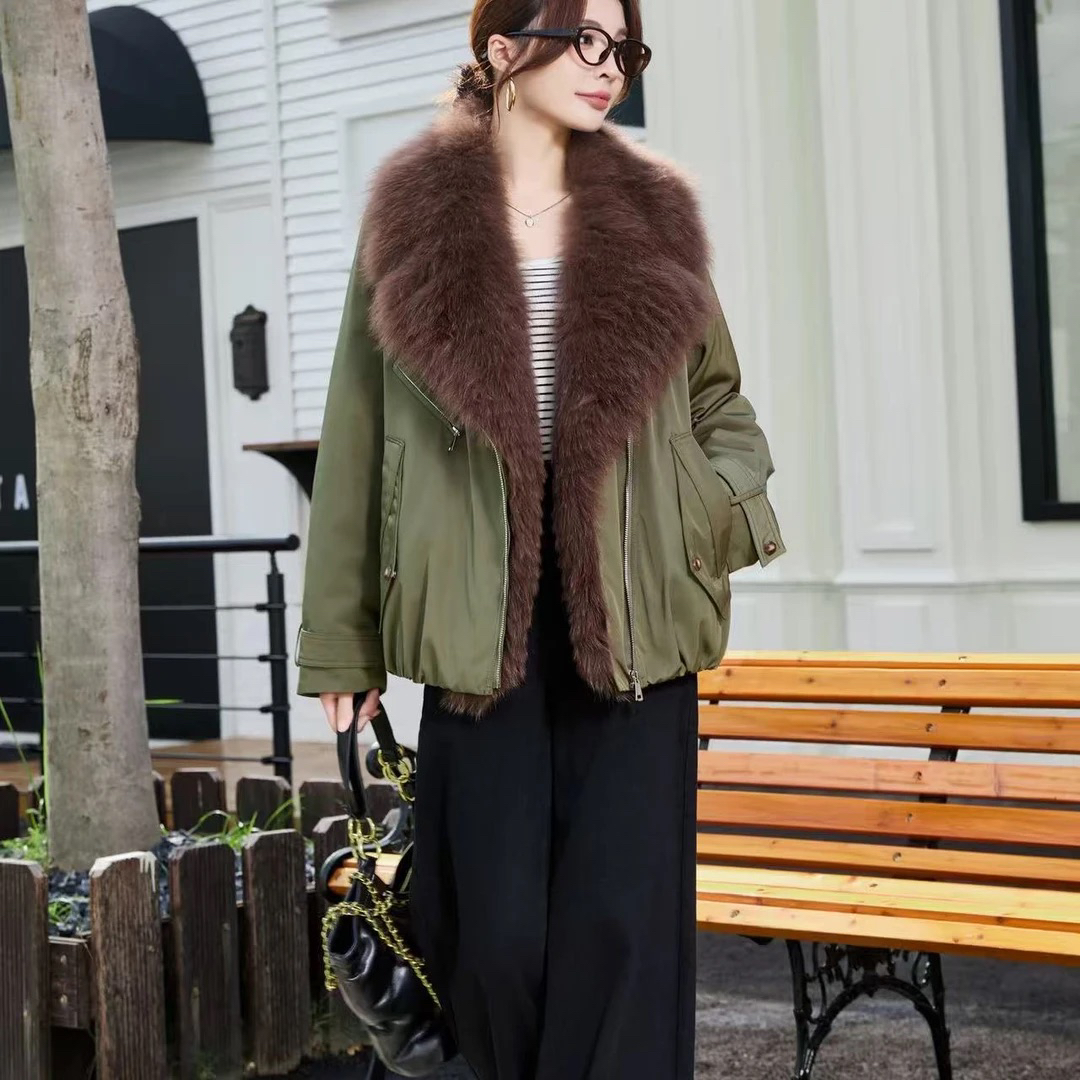 女毛领可拆卸冬季不褪色短外套女士羽绒服女款爆款2025新款正品