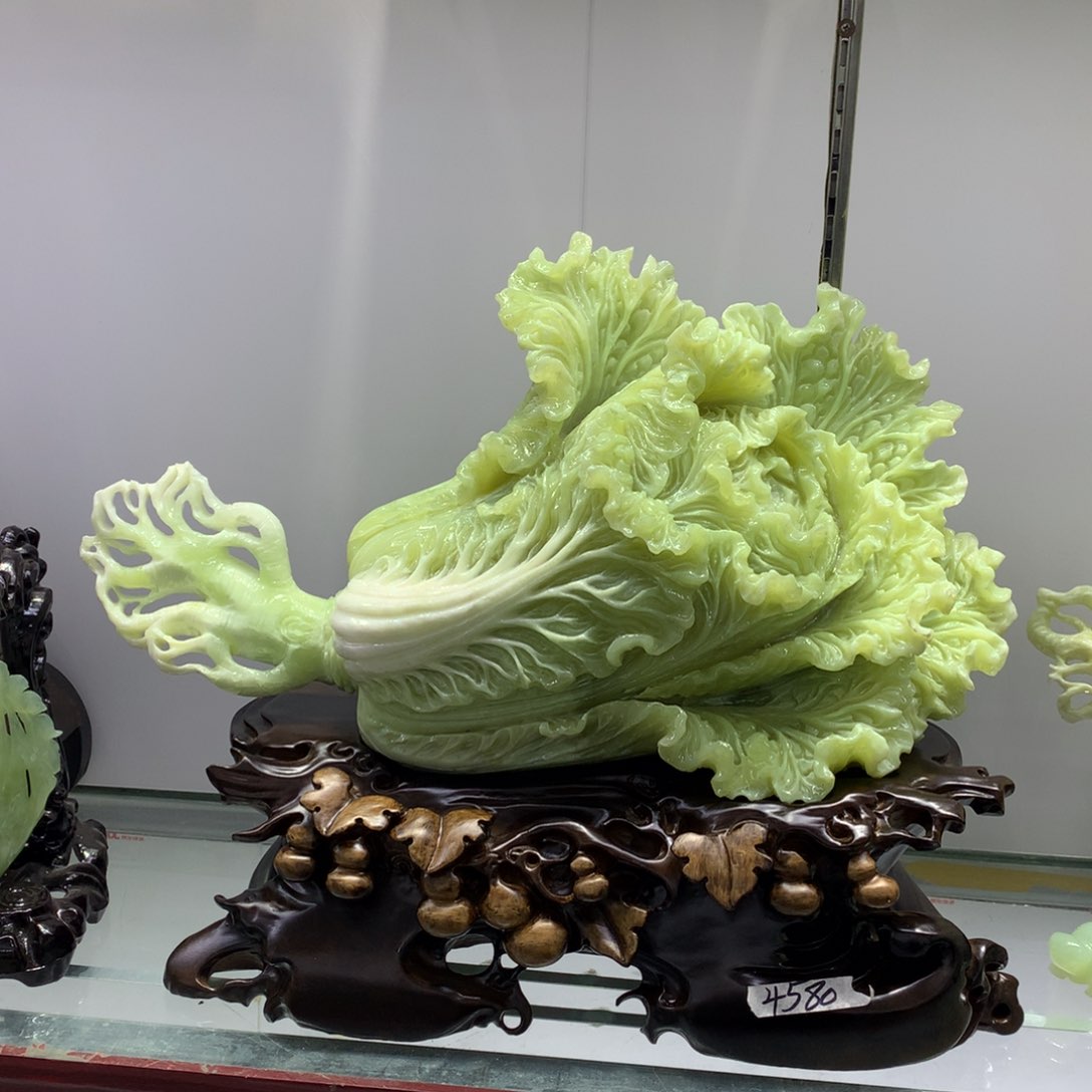 蛇纹石玉（覆膜）珠宝奇石未镶嵌
