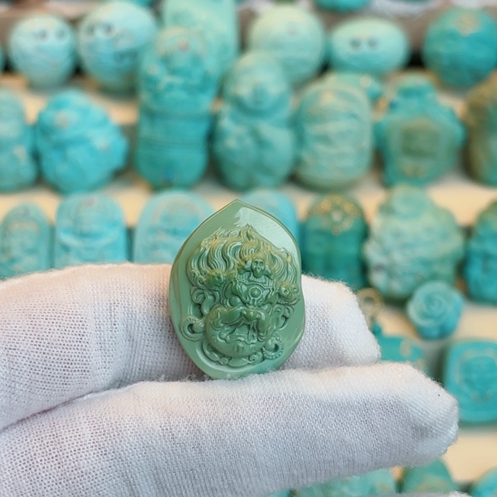 争***未镶嵌绿松石配饰