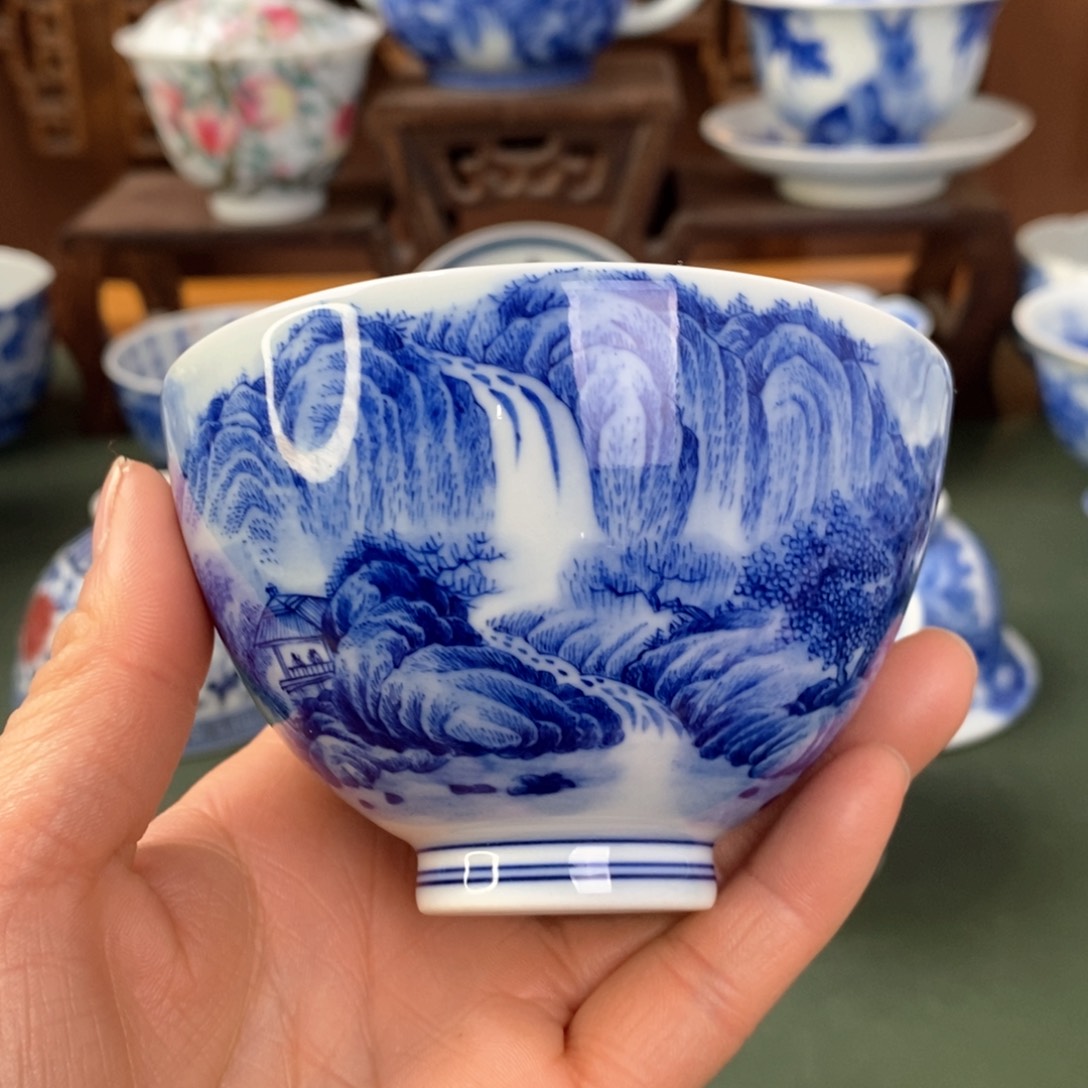 杯景德镇陶瓷手工手绘