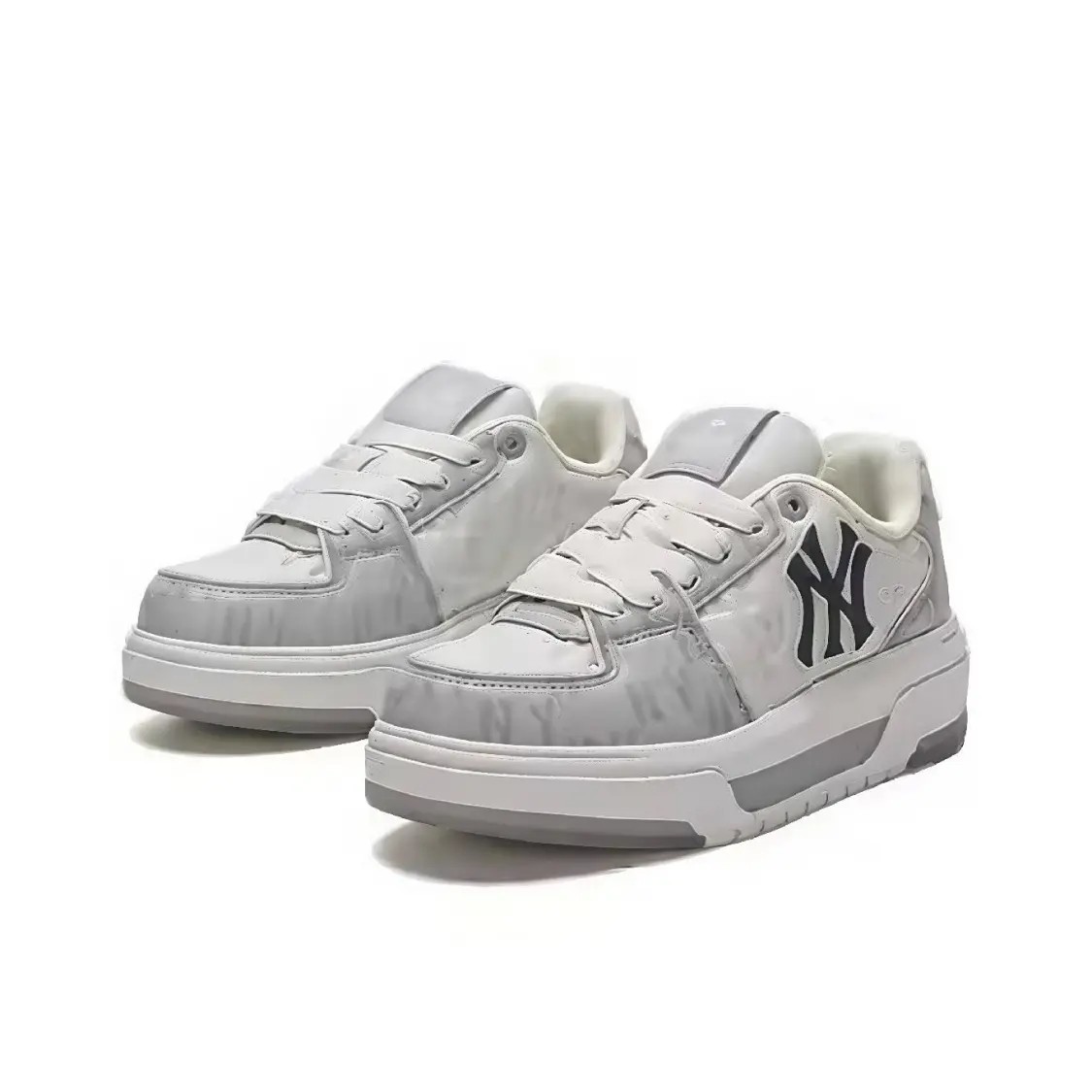 MLB 时尚休闲经典暗印老花立体NY侧标防滑耐磨低帮板鞋|3ASXM036N