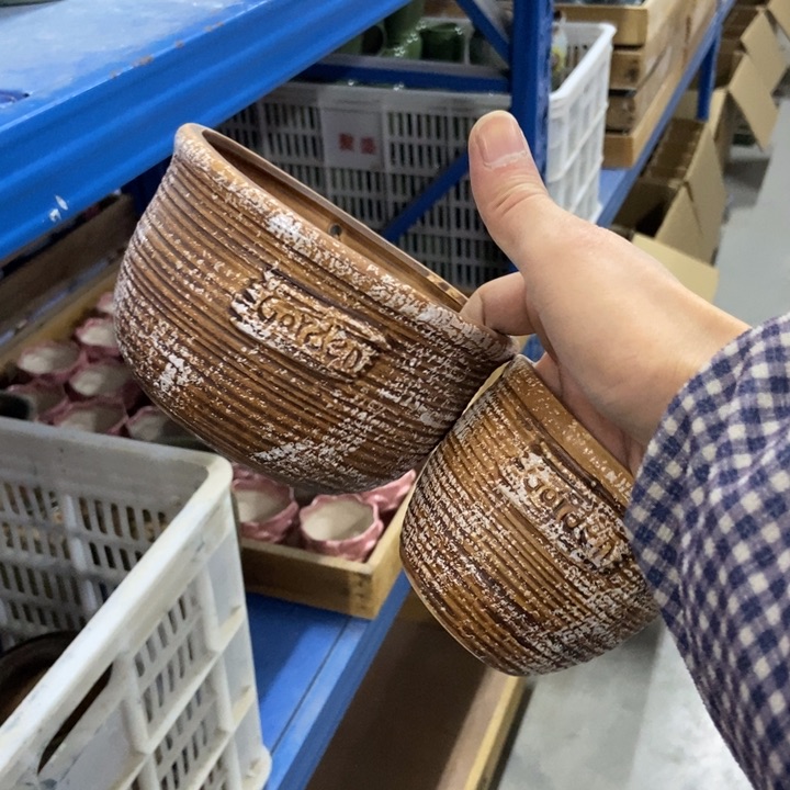 陶瓷花盆单场满9.9发10-14*8.5