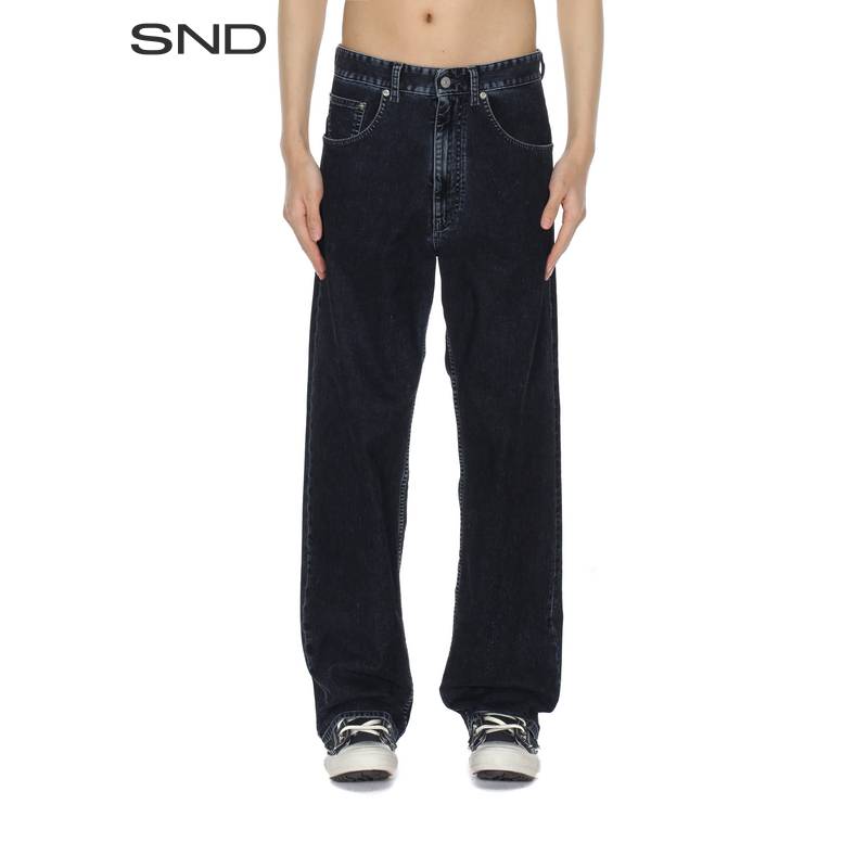 【MM6 X PITTI UOMO设计师品牌】SND AW25 直筒牛仔长裤