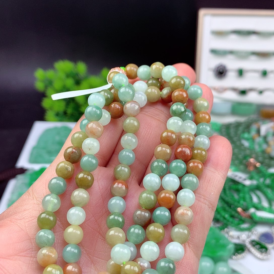 翡翠未镶嵌项链项链