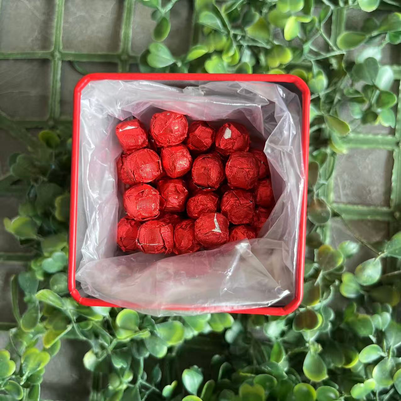 雨腾古茶  红R“Q迹  遇Y封S”奇J丹W全T聚N环77g/盒 （9月23）