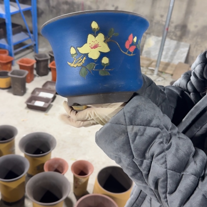 紫砂花盆紫砂花盆口径20/15