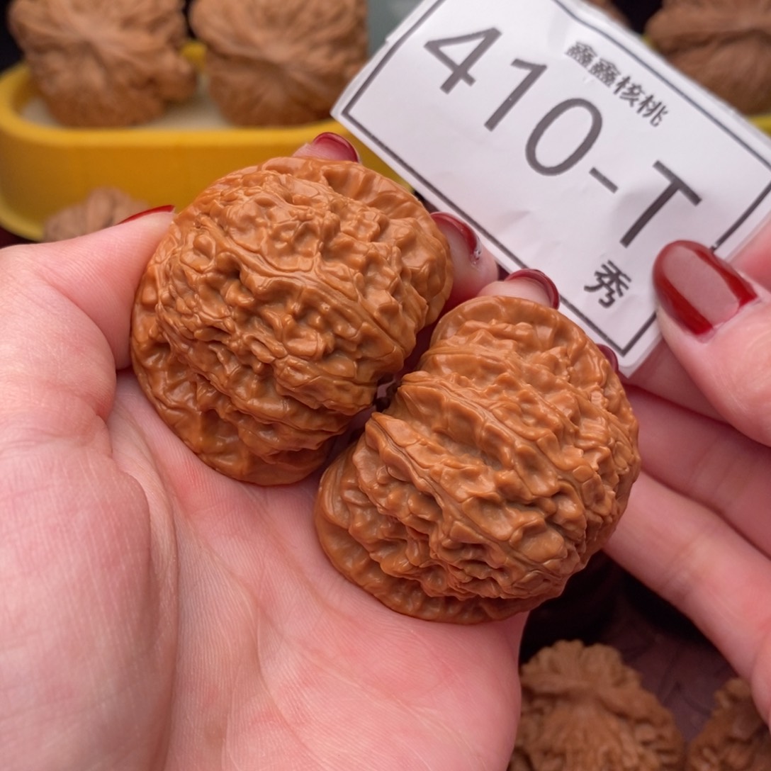 文玩核桃把件白狮44