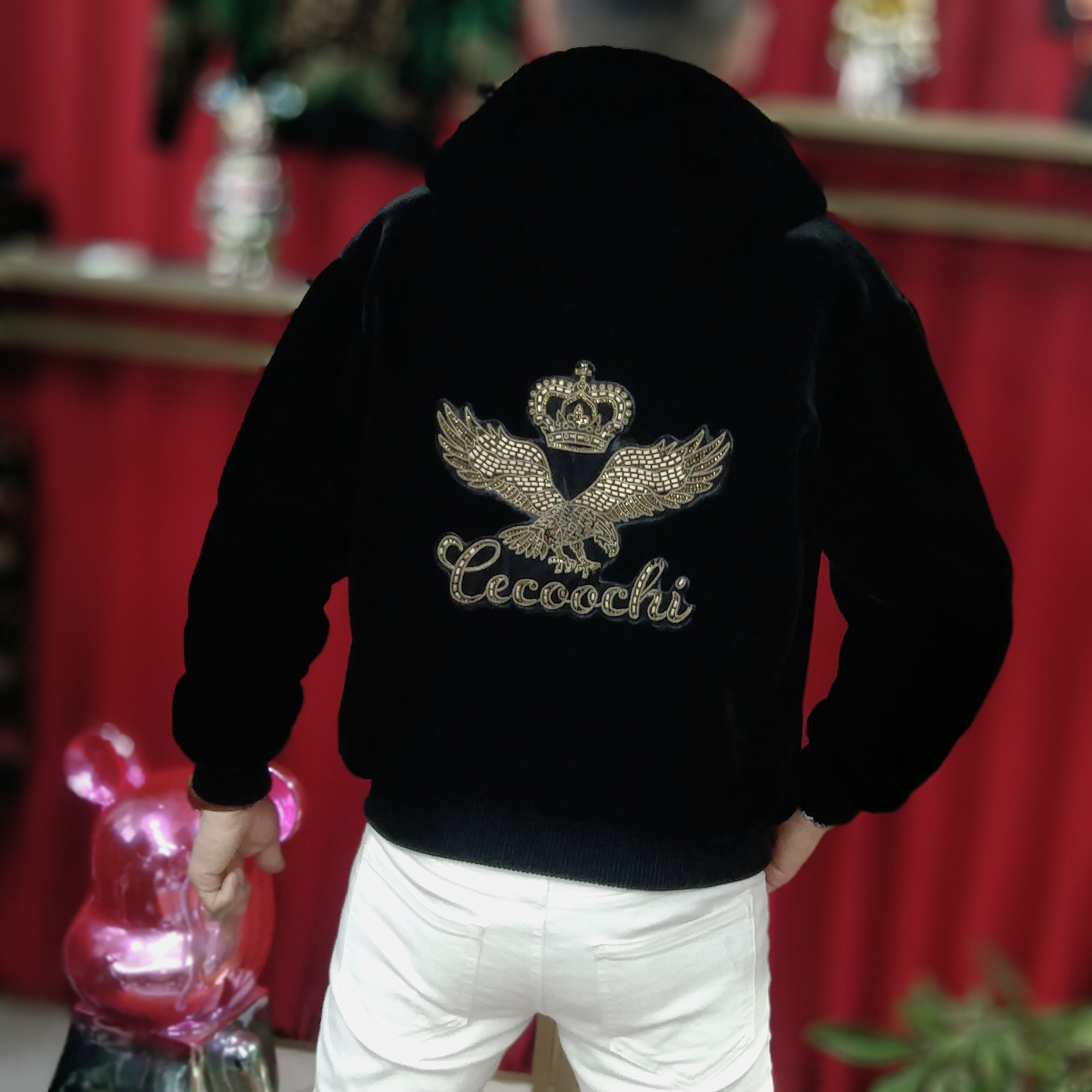 冬季新款男士加厚时尚帅气高品质连帽夹克保暖男装潮流外套0305