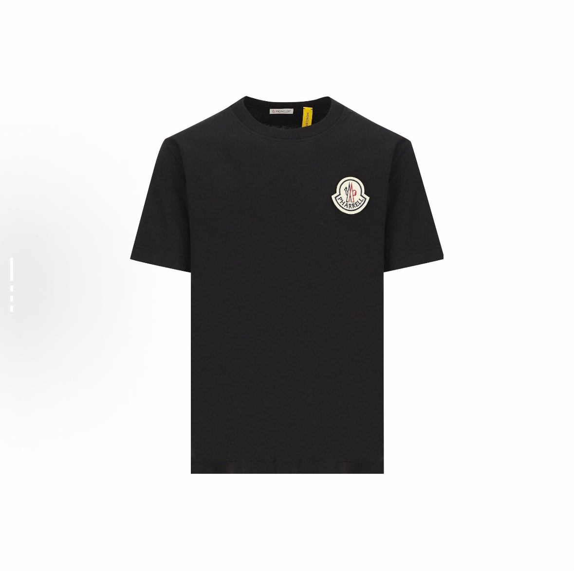未使用 MONCLER 纯色可换徽标贴片圆领短袖/尺码S/编号8312