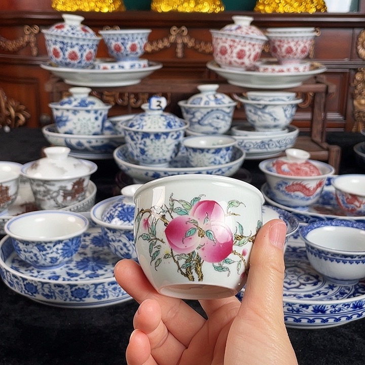 寿桃缸杯景德镇6.6