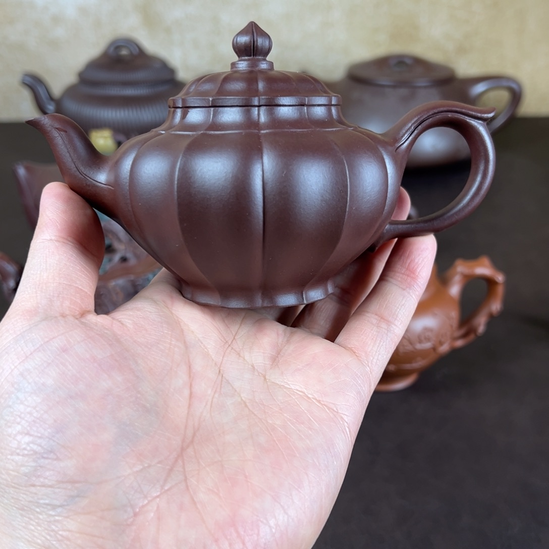 紫砂茶壶筋纹紫砂壶。。。。