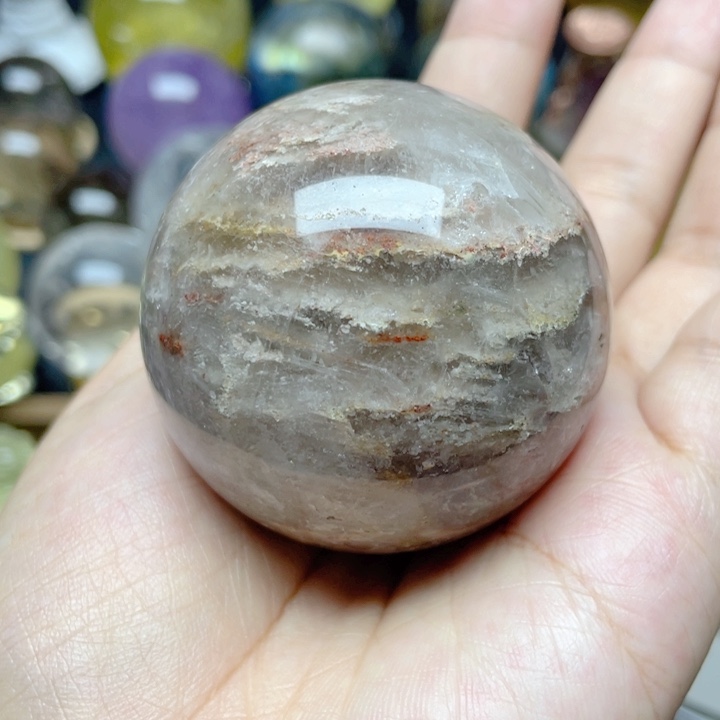水晶珠宝半成品未镶嵌白幽灵