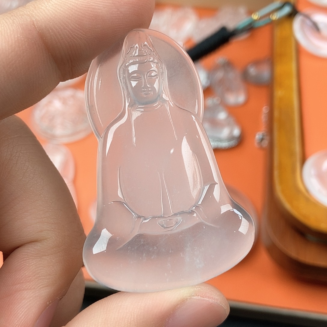 石英质玉颈饰未镶嵌柒****侠素衣观音