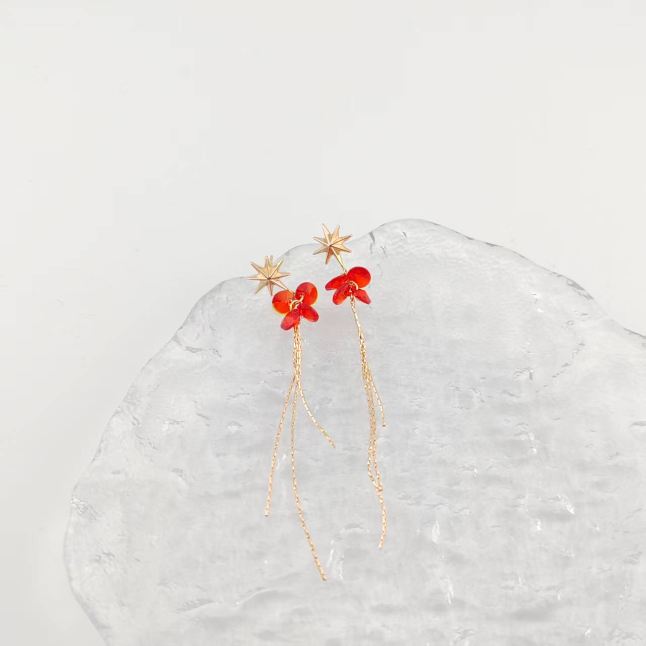 XUPING/旭平首饰 合金仿水晶耳饰  【潘生福利】气质GDQ X000874915