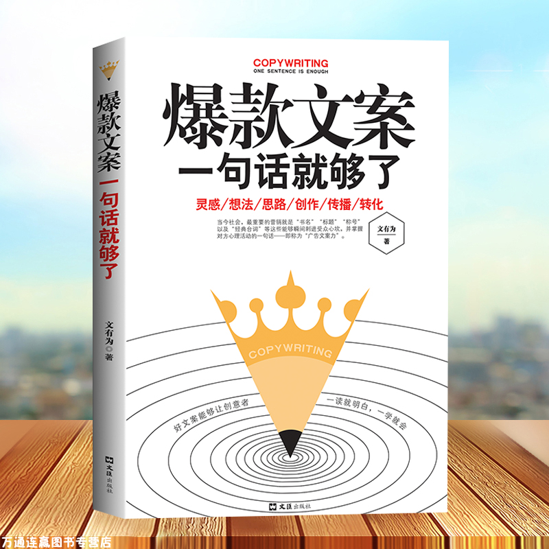 好文案一句话就够了 赠文案经典案例集 文案策划从入门