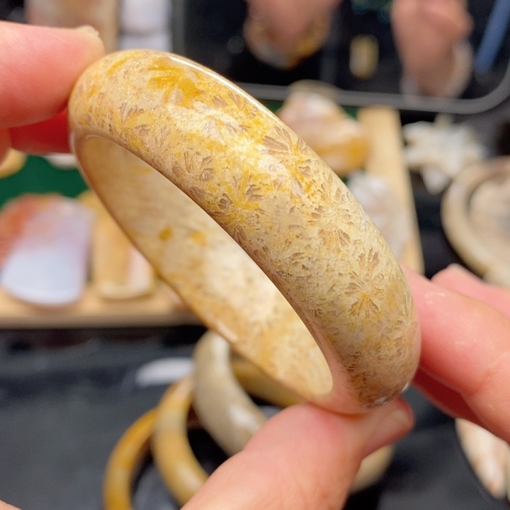 硅化珊瑚（珊瑚玉）手镯未镶嵌51