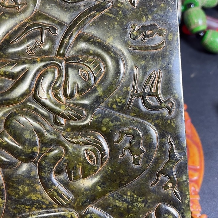 御***行把件白玉菩提一个