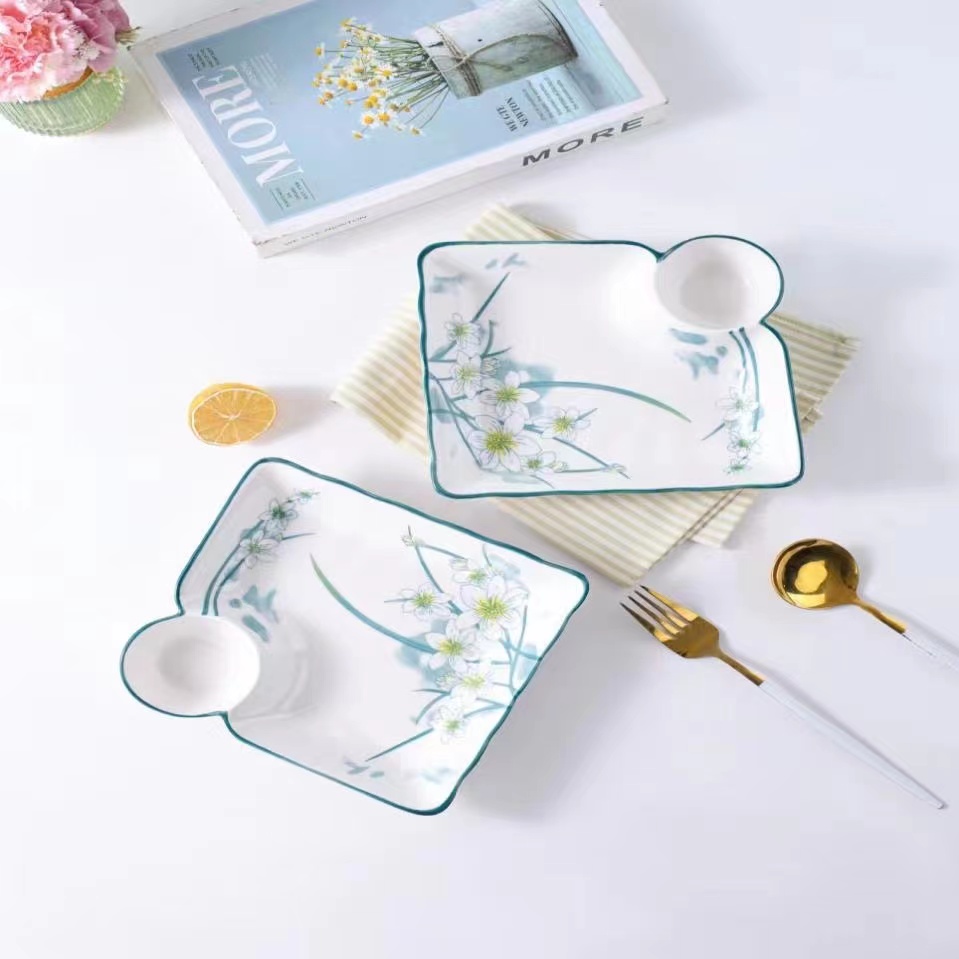 水仙花饺子盘发2个  /破损补发