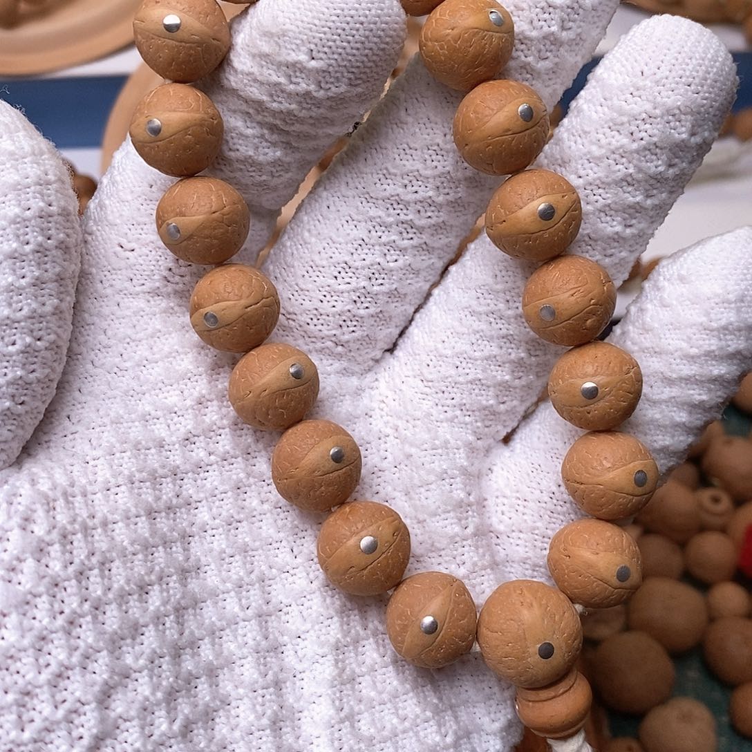 凤眼菩提手串镶嵌13.5