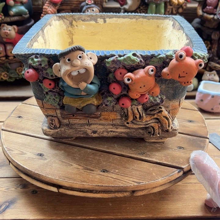 嘻哈多肉花盆百搭