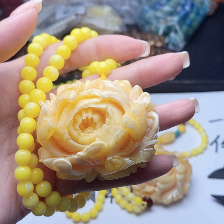 未镶嵌吊坠(不含链)蜜蜡88套装