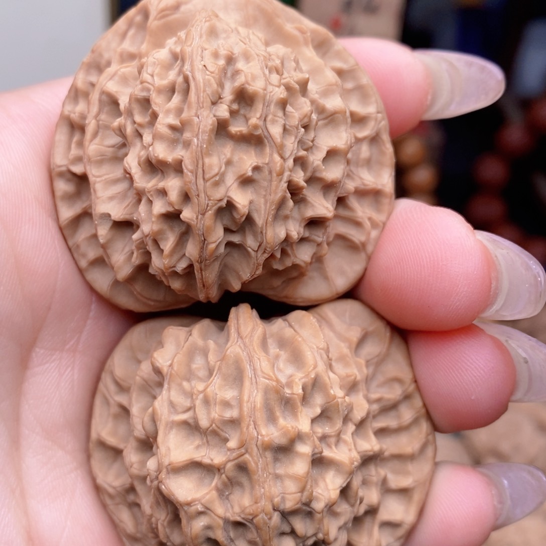 文玩核桃把件高桩平顶